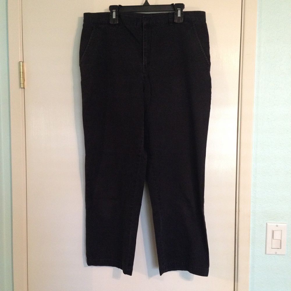 Calvin Klein black straight leg pants 12‎